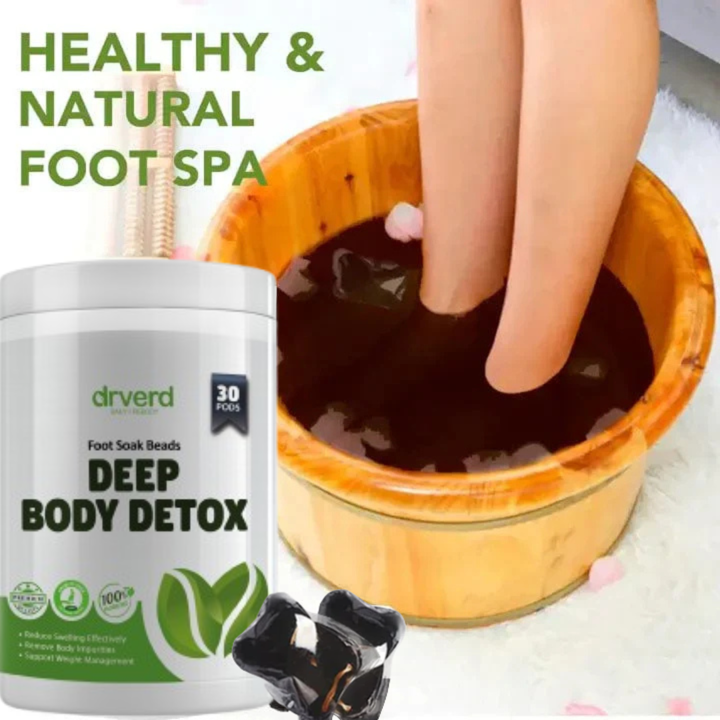 DrVerd™ Detoxing Herbs Cleansing Foot Soak Beads 3 bottles